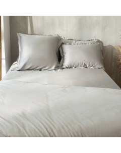 Простыня на резинке SL Home Tencel 200*200+30 см, цв. светло-серый Sima-land home