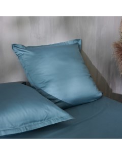 Наволочка SL Home Tencel 70*70+3 см, цв. серо-голубой Sima-land home