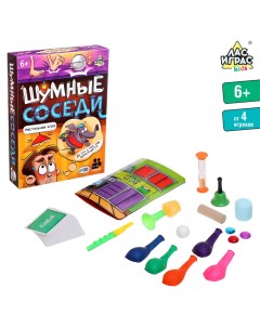 Настольная игра на звукоподражание «Шумные соседи», от 4 игроков, 6+ Лас играс kids