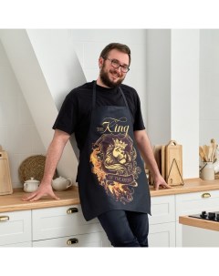 Фартук "" The King of the kitchen 73х71 см, 100% хлопок, саржа 190 гр/м2 Этель