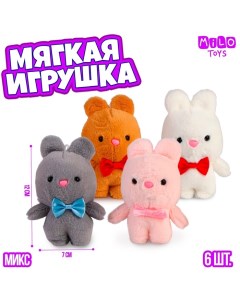 Мягкая игрушка «Зайка», МИКС Milo toys