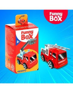 Игровой набор Funny Box «Пожарная техника»: карточка, фигурка, лист наклеек Woow toys