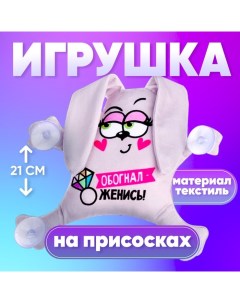 Автоигрушка «Обогнал - женись», заяц, на присосках Milo toys