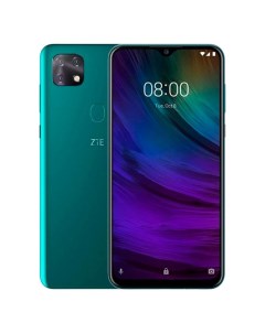 Смартфон Blade 20 Smart, 6.49", IPS, 4Гб, 128Гб, 16Мп, 4G, Android 9, зелёный Zte