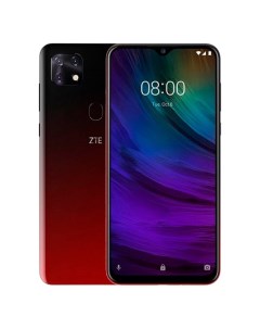 Смартфон Blade 20 Smart, 6.49", IPS, 4Гб, 128Гб, 16Мп, 4G, Android 9, красный Zte