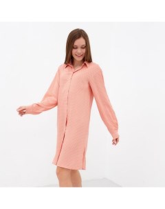 Рубашка (сорочка) женские "Горох", корал, размер 48-50 Kaftan