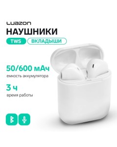 Наушники беспроводные Luazon i9S, TWS, Bluetooth 5.0, 50/600 мАч, белые Luazon home