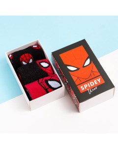 Набор носков "Spidey", Человек-Паук, 3 пары, 18-20 см Kaftan