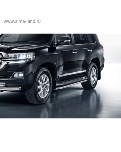 Защита штатных порогов d57 для Lexus LX III рестайлинг 2014-2015,Toyota Land Cruiser 200 рестайлинг  Rival