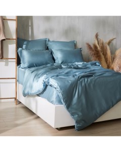 Простыня SL Home Tencel 235*280 см, цв. серо-голубой Sima-land home