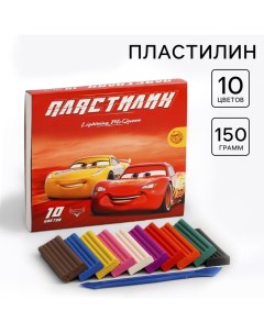 Пластилин 10 цветов 150 г «Чемпион», Тачки Disney