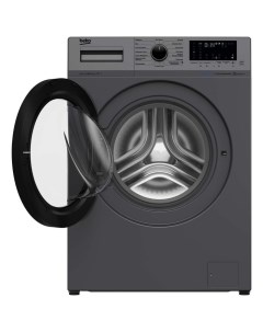 Стиральная машина WSPE 6H616A, класс А, 1200 об/мин, до 6.5 кг, чёрная Beko