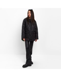 Куртка стеганая Oversize размер 42, цвет чёрный Mist