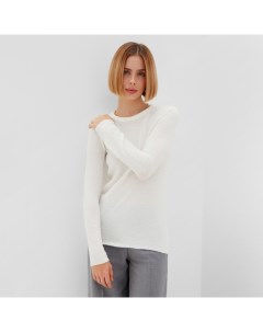 Джемпер (лонгслив) женский : Knitwear collection цвет молочный,р-р 42 Minaku