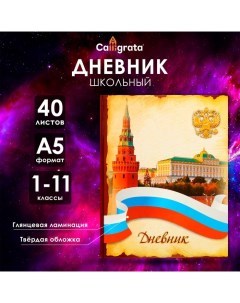 Дневник универсальный для 1-11 классов, "Символика-3", твердая обложка 7БЦ, глянцевая ламинация, 40  Calligrata