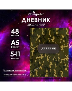 Дневник для 5-11 классов, "Реди", твердая обложка 7БЦ, глянцевая ламинация, 48 листов Calligrata