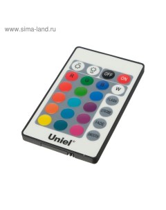 Пульт управления лампой RGB, c ИК сенсором, черный Uniel