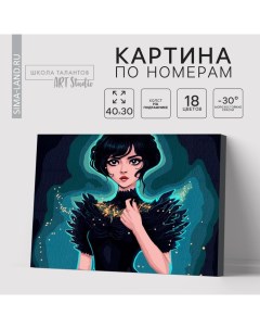 Картина по номерам на холсте с подрамником «Таинственная девушка», 30 х 40 см Школа талантов