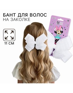 Выпускной. Бант для волос на заколке, 13 см, Минни Маус Disney