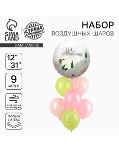 Набор воздушных шаров «Совершество», фольга, латекс, 9 шт. Страна карнавалия