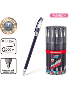 Ручка шариковая ColorTouch Dots in Blue, узел 0.7 мм, чернила синие, резиновый держатель, длина лини Erichkrause