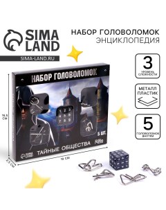 Головоломка металлическая «Тайны сообщества», набор 5 шт. Puzzle