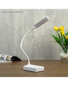 Лампа настольная 79954/1 LED 2Вт USB батарейки 3АА белый 10х7х37 см Risalux