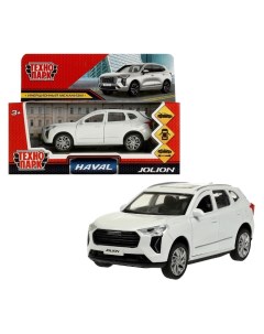 Машинка металлическая Haval jolion, открываются двери, багажник, инерция, 12 см, белый Технопарк