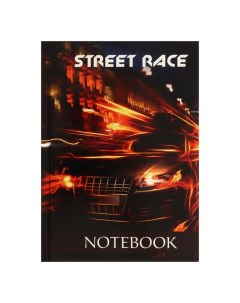 Блокнот А6, 40 листов в клетку Street Race, твёрдая обложка, глянцевая ламинация, блок офсет Calligrata