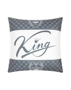 Подушка "King" 40х40 см, велюр, 100% п/э Этель