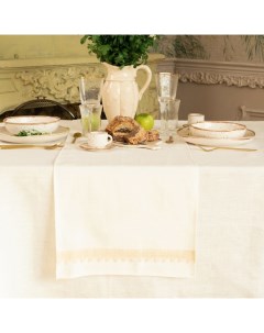 Дорожка на стол Кitchen linen, 40×176 см, 100% лён 240 г/м², белая Этель