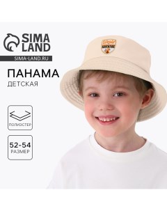 Панама детская для мальчика Adventure, цвет бежевый, р-р 54 Overhat kids