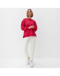 Костюм (свитшот, брюки) : Casual Collection цвет фуксия, размер 54 Minaku