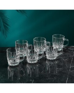 Набор стеклянных кружек «Виста», 250 мл, 6 шт, Иран Isfahan glass