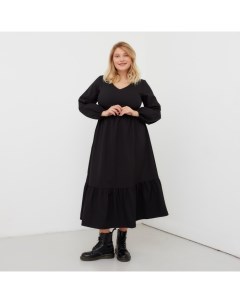 Платье женское миди plus-size, р.50, черный Mist