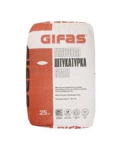 Штукатурка гипсовая START 25кг Gifas