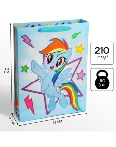 Пакет подарочный, 31х40х9 см, упаковка, My Little Pony Hasbro