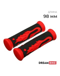 Грипсы, 98 мм, чёрно-красные Dream bike