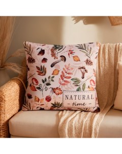 Подушка "Natural time" 40х40 см, 100% п/э Этель