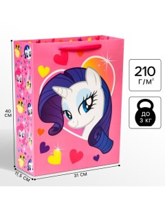 Пакет подарочный, 31х40х11.5 см, упаковка, My Little Pony Hasbro