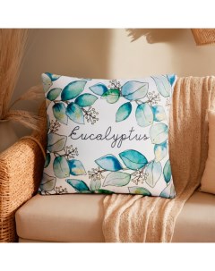 Подушка "Eucalyptus" 40х40 см, 100% п/э Этель