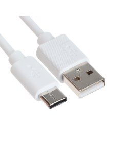 Кабель Eltronic Type-C - USB, 2.4 А, 1 м, зарядка + передача данных, пакет, белый