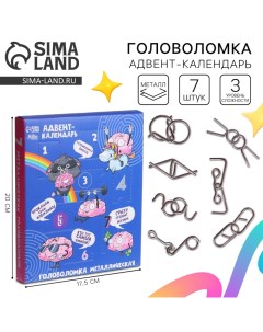 Головоломка металлическая «Адвент-календарь», раскачай логику Puzzle