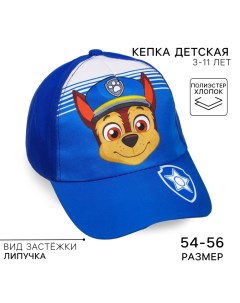 Кепка детская для мальчика, размер 52-56, Щенячий патруль Paw patrol