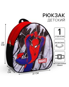 Рюкзак детский для мальчика, 23х21х10 см, Человек-паук Marvel