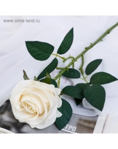 Цветок искусственный "Роза Летисия" 7х64 см, белый Poetry in flowers