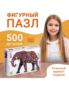 Фигурный пазл «Фантазийный слон», 500 деталей Puzzle time