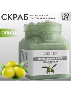 Скраб для рук и ног, увлажняющий, 350 мл, с ароматом оливы Qf