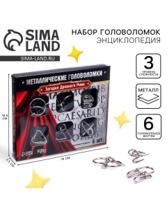 Головоломка металлическая «Загадки Древнего Рима», набор 6 шт. Puzzle