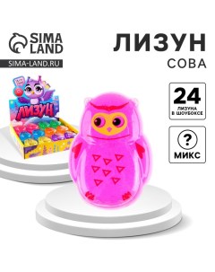 Лизун - слайм «Сова», цвета МИКС Funny toys